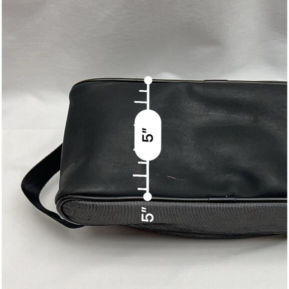 Versace Perfums Men’s Toiletry Zip Up Shave Bag Dark Gray Black Trim - Picture 8 of 10